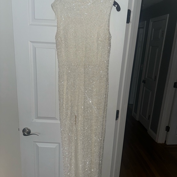 Wayf Dresses & Skirts - Wayf Sparkling Cream Maxi Dress